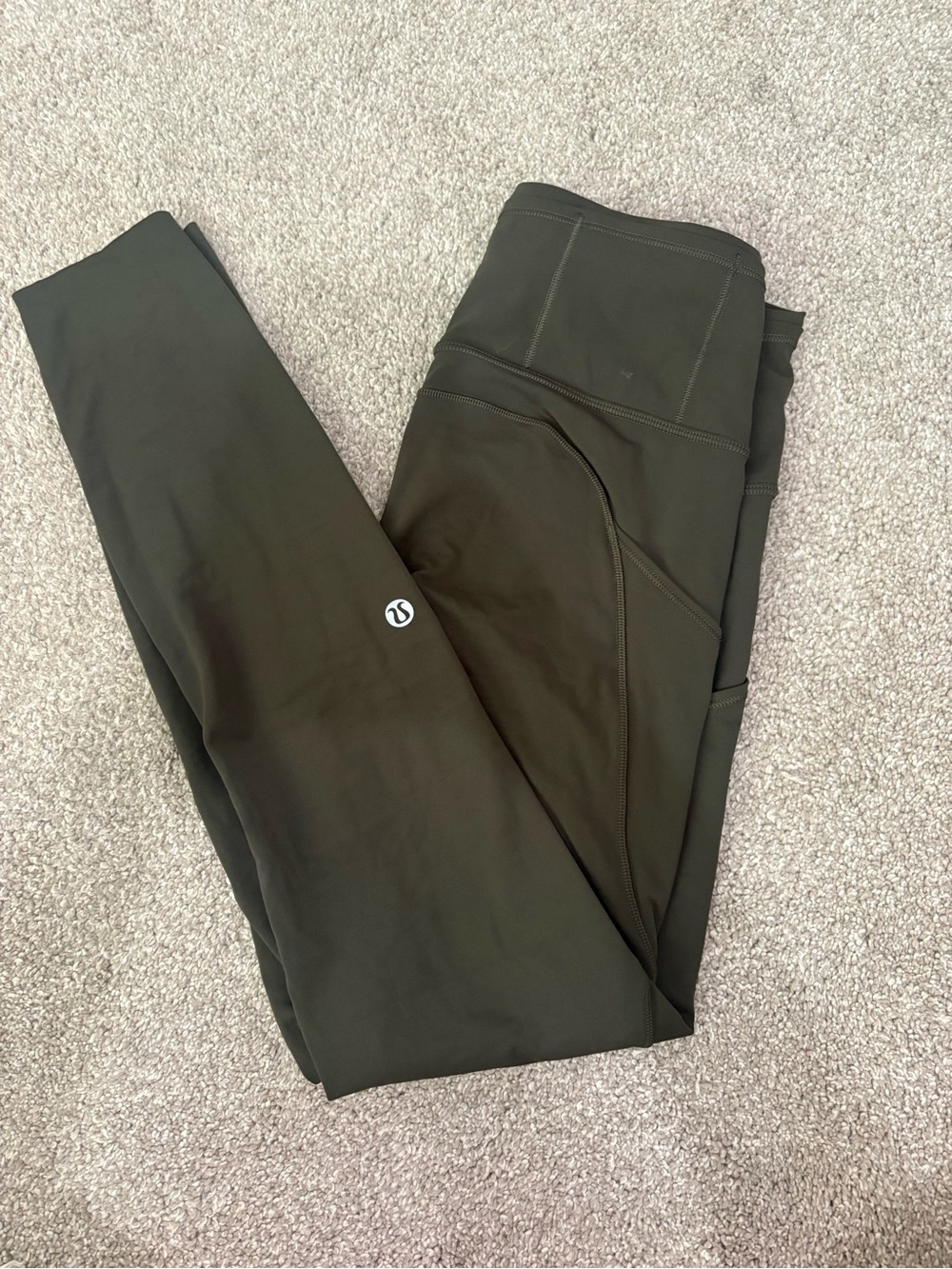 lululemon olive green workout leggings
